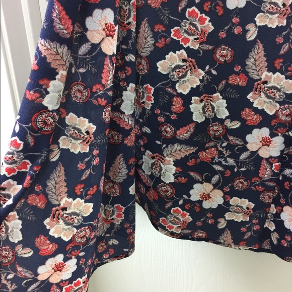 Andree by Unit Navy Blue Floral Kimono - Picture 3 of 5